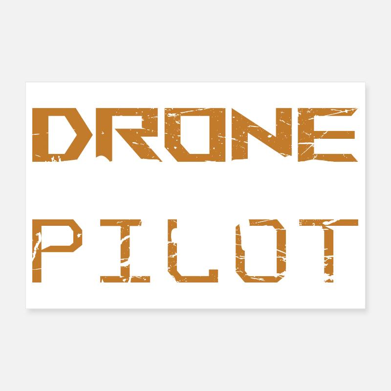 FPV Drone Pilot Freestyle & Renngeschenk Poster 30x20 cm