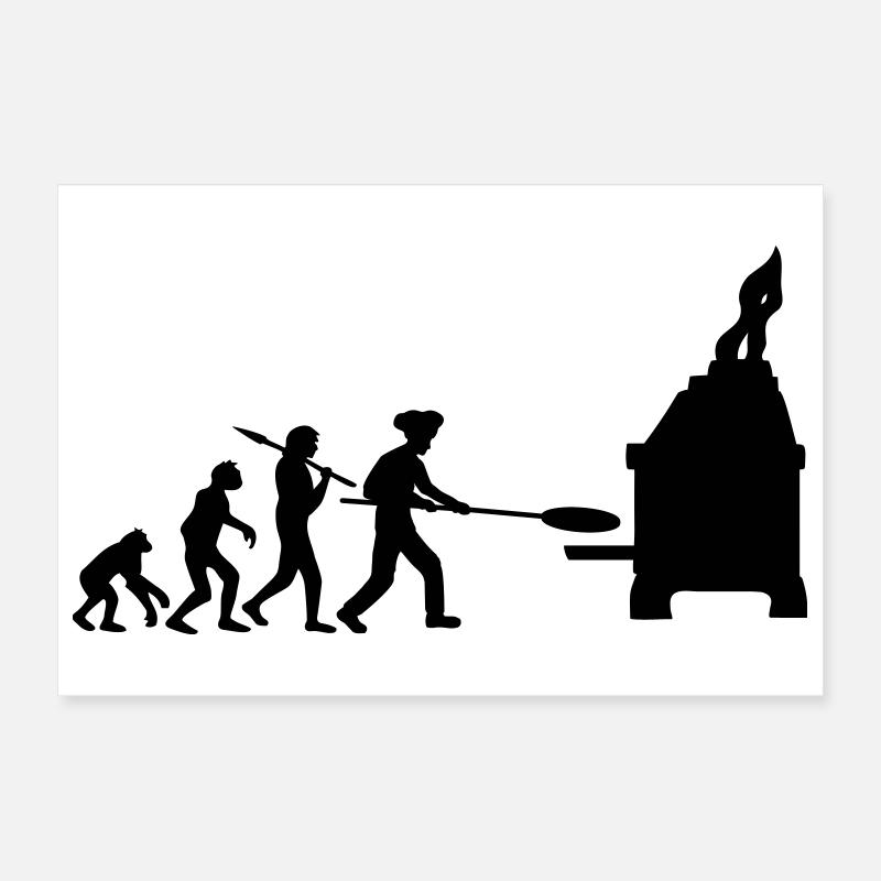 Evolution Pizza Boulanger Poster 30 x 20 cm
