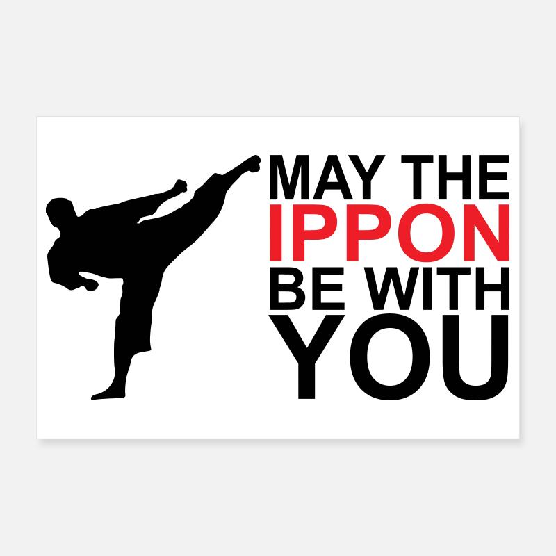 Que l’Ippon soit avec vous Poster 30 x 20 cm
