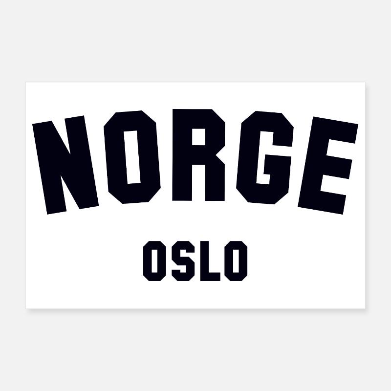 OSLO, Norway Norwegen Norge Poster 12" x 8" (30x20 cm)