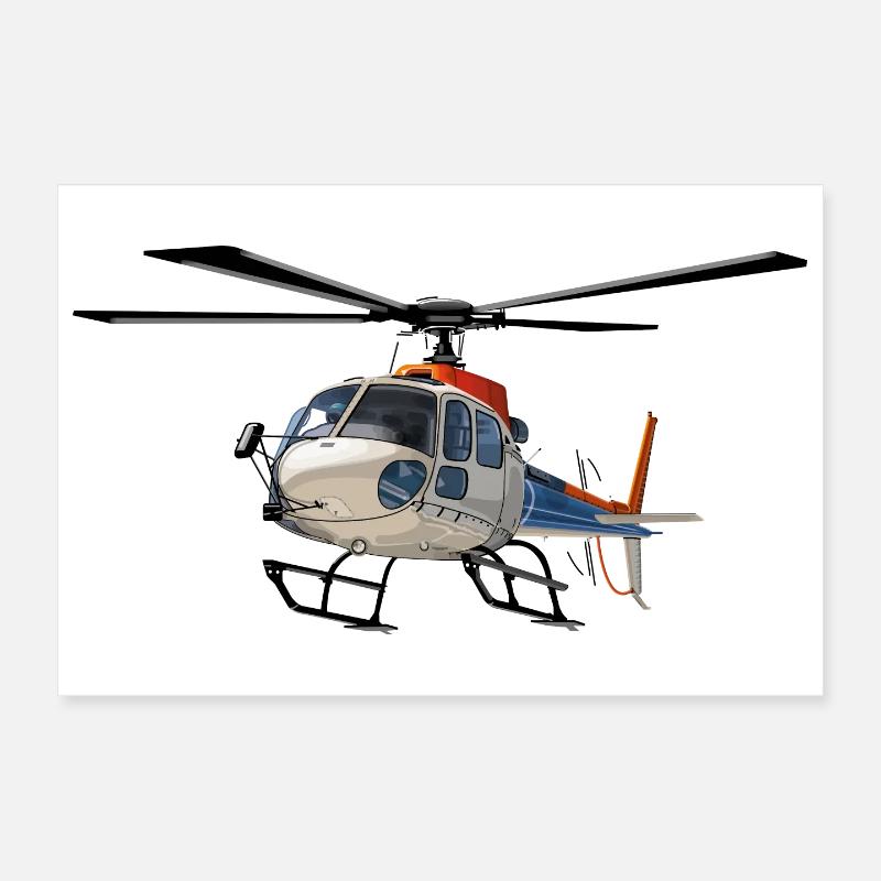 Helicopter Operations Poster 12" x 8" (30x20 cm)