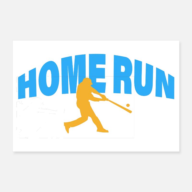 HOME RUN Poster 12" x 8" (30x20 cm)