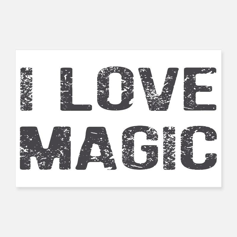 J’aime la magie : l’art de la création consciente Poster 30 x 20 cm