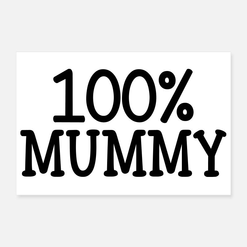 100% Mama - Muttertag Poster 30x20 cm