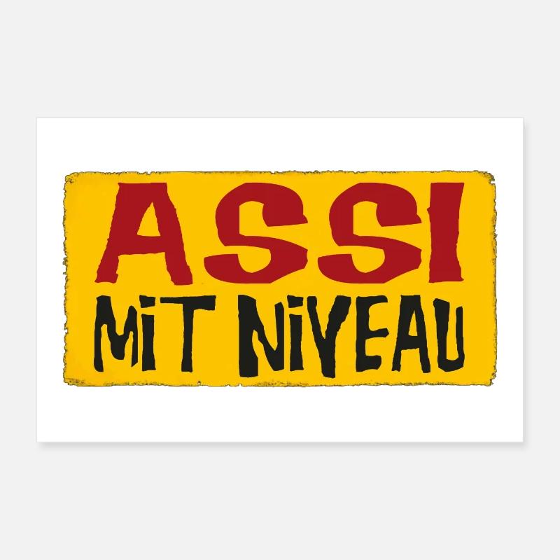 Assi Mit Niveau Poster 30x20 cm