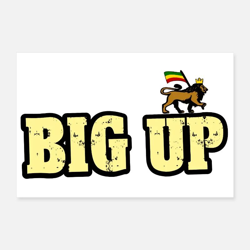 Dub Reggae Big Up Poster 12" x 8" (30x20 cm)