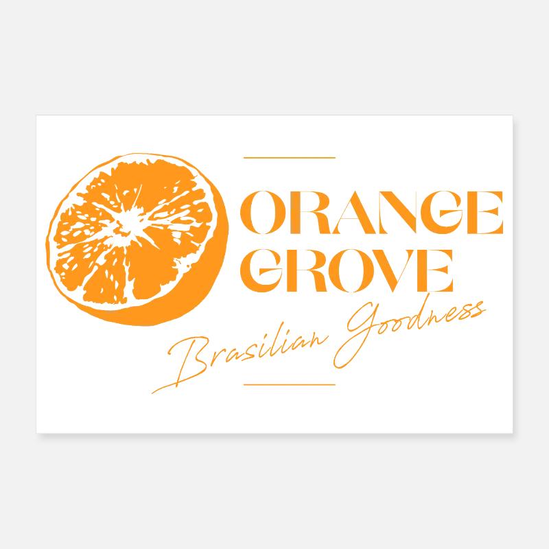 Illustration de tranche d’agrumes brésilienne Poster 30 x 20 cm