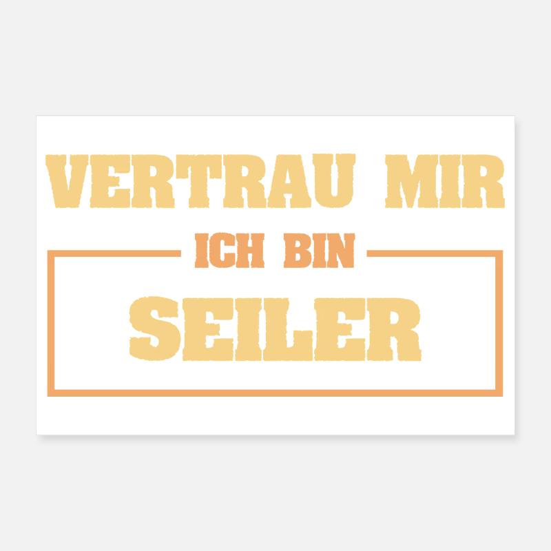 Funny Seiler Poster 12" x 8" (30x20 cm)