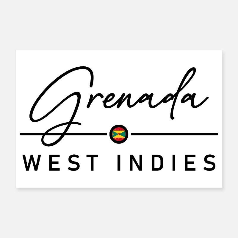 Grenada - West Indies - Caribbean Poster 12" x 8" (30x20 cm)
