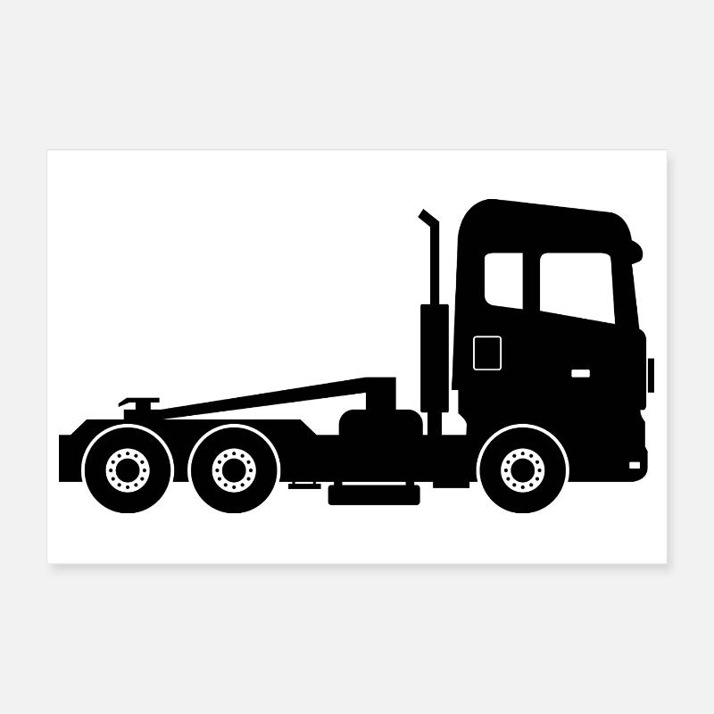 Semi-trucks Poster 12" x 8" (30x20 cm)
