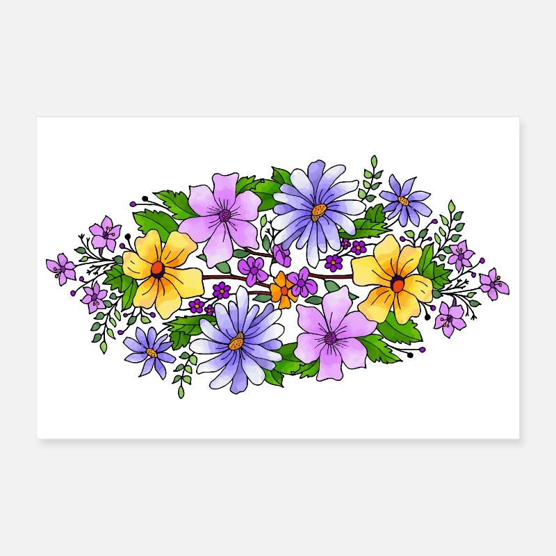 Fleur Poster 30 x 20 cm