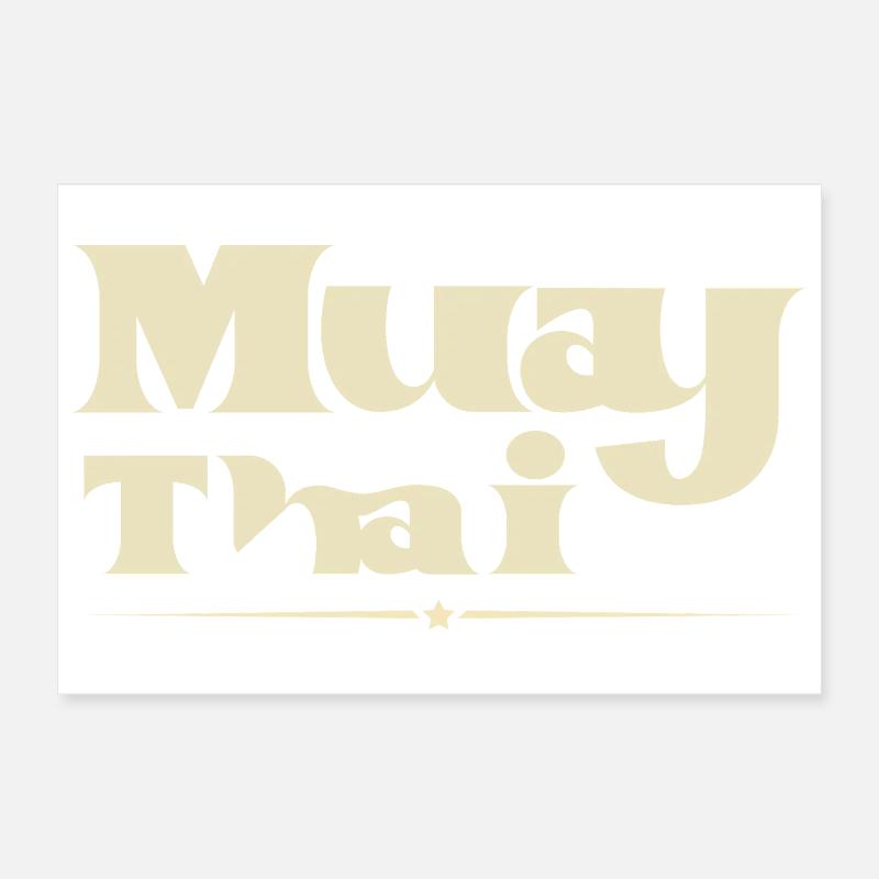 Muay thai Poster 12" x 8" (30x20 cm)