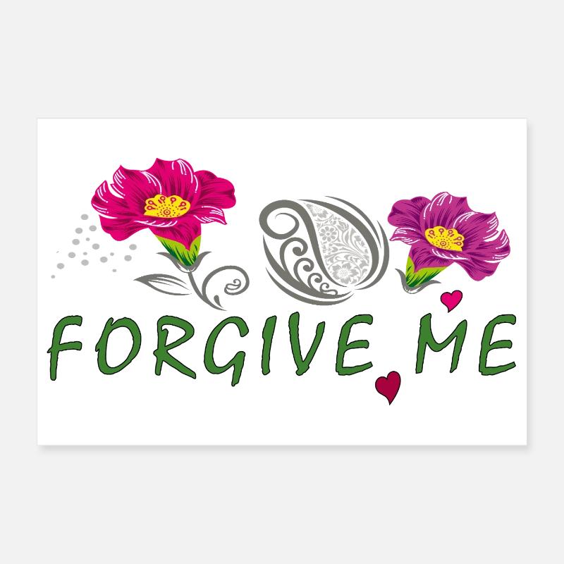 forgive me Poster 12" x 8" (30x20 cm)