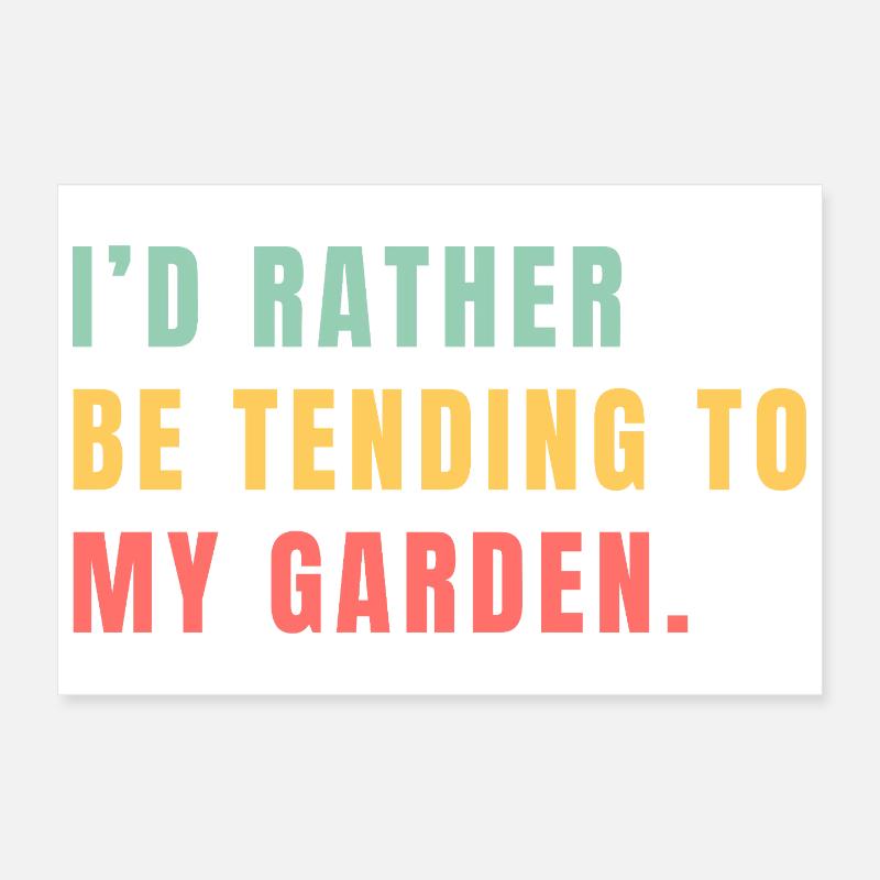 Jardinage Poster 30 x 20 cm