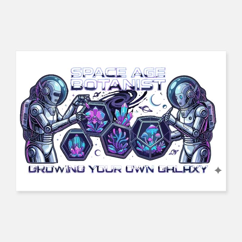 Space Age Botanist: Galactic Flora Poster 12" x 8" (30x20 cm)