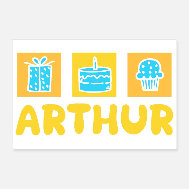 Arthur en cadeau Poster 30 x 20 cm