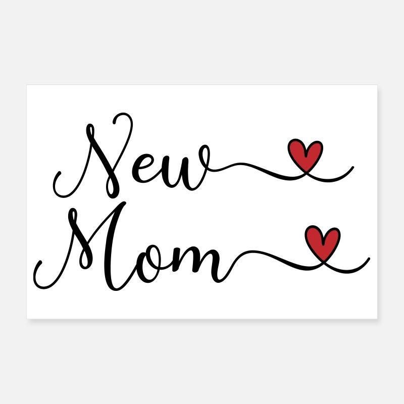 Nouvelle maman Poster 30 x 20 cm