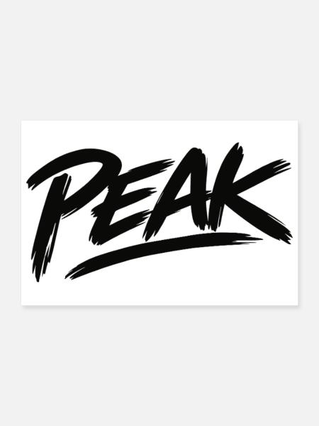 Peak Trend - Poster 30x20 cm - Weiß - Vorne