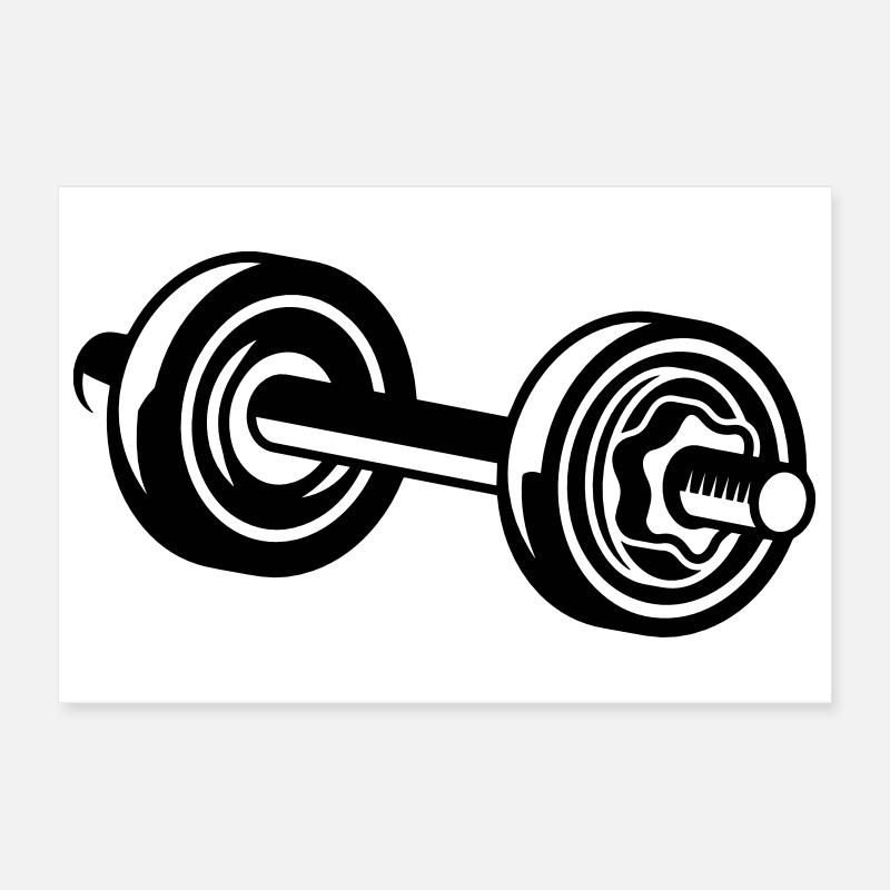 A dumbbell for training Poster 12" x 8" (30x20 cm)