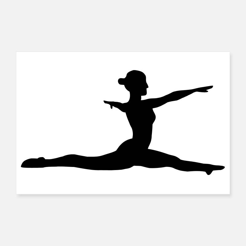 Fille de gymnastique Poster 30 x 20 cm