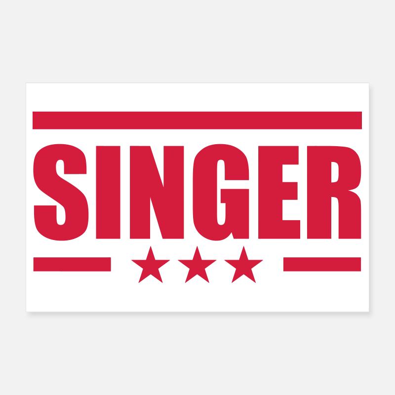 Singer Poster 30x20 cm