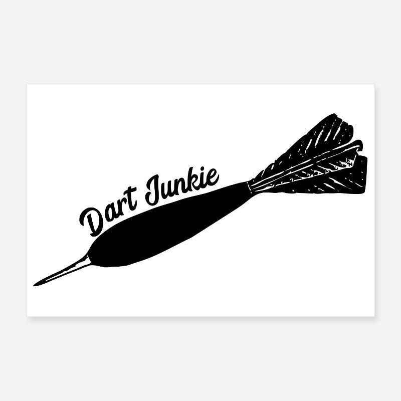Fléchettes, fléchettes, fléchettes, t-shirt de fléchettes, chemise de fléchettes Poster 30 x 20 cm