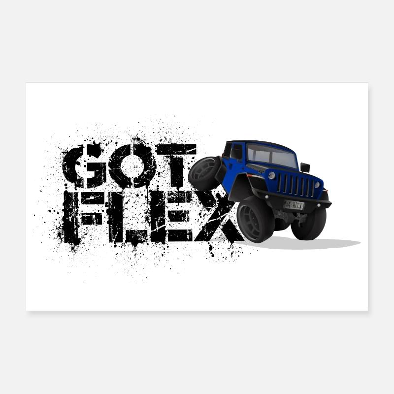 GOT FLEX - SUV - Off Road / Blue Poster 12" x 8" (30x20 cm)