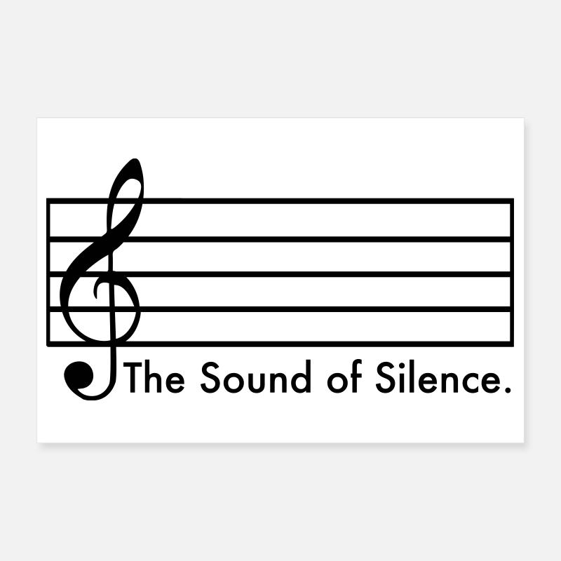 Le son du silence Poster 30 x 20 cm