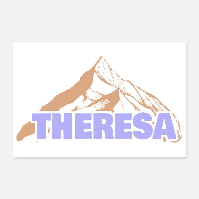 Theresa as a gift idea Poster 12" x 8" (30x20 cm)