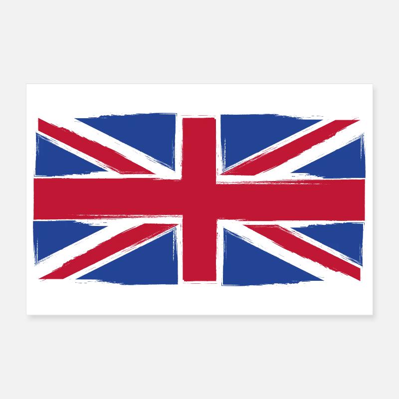 Art du drapeau Grunge Union Jack Poster 30 x 20 cm