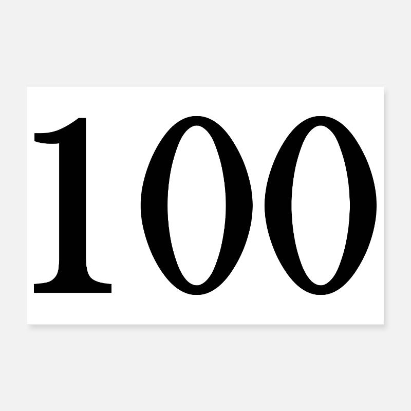 100. 100 ANS. 100e ANNIVERSAIRE. ANNIVERSAIRE 100  Poster 30 x 20 cm