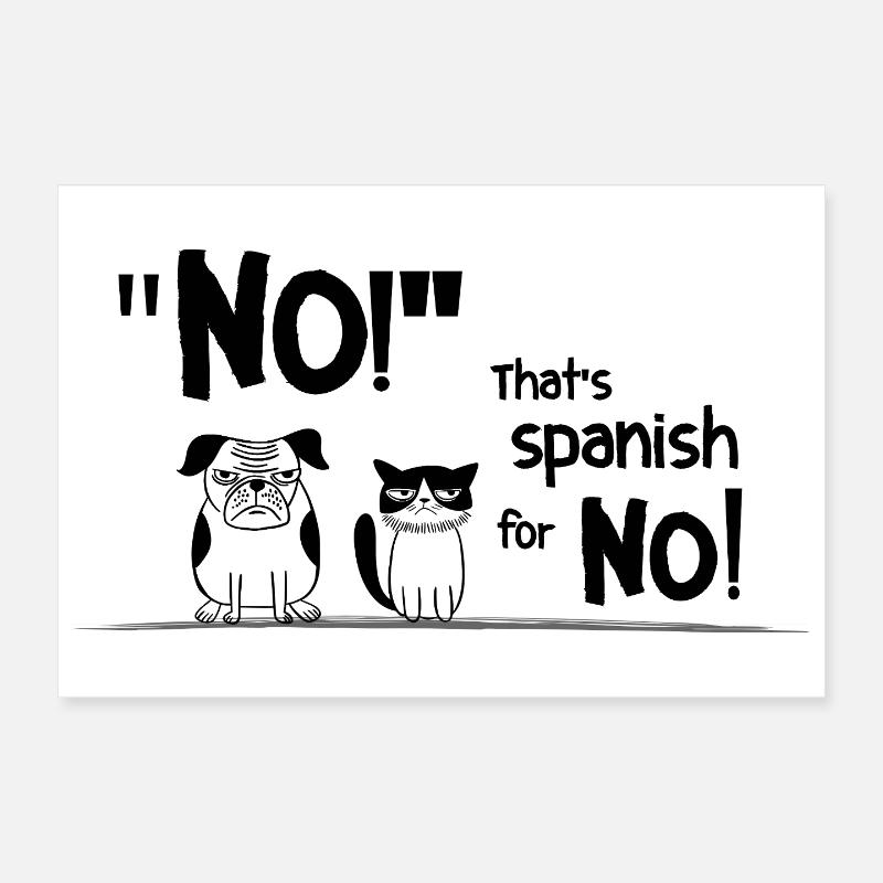 Nope. Not Today. – Sarcastic statement saying Poster 12" x 8" (30x20 cm)