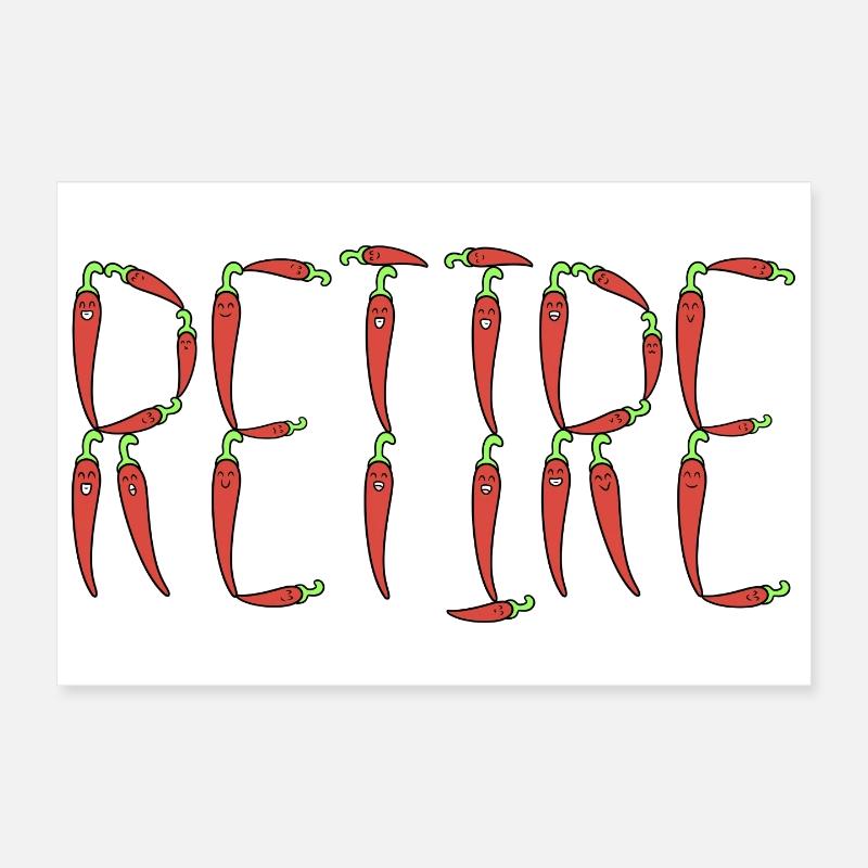 Retraite des piments Poster 30 x 20 cm
