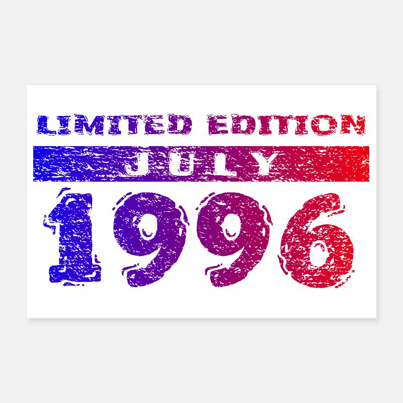 30e anniversaire édition limitée 07/1996 Poster 30 x 20 cm