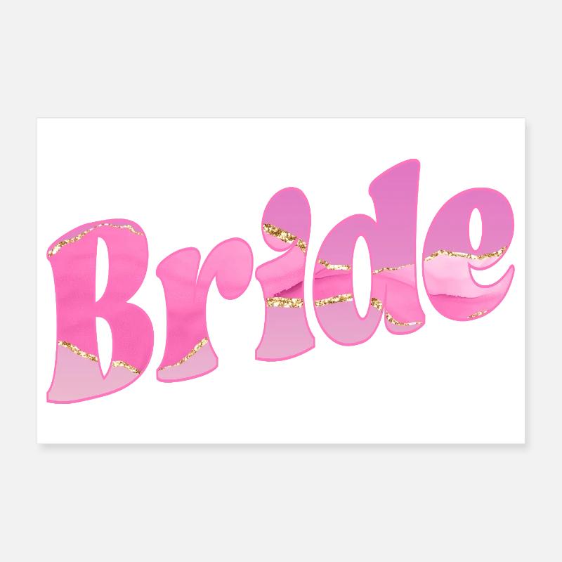 Bride Wedding Poster 12" x 8" (30x20 cm)