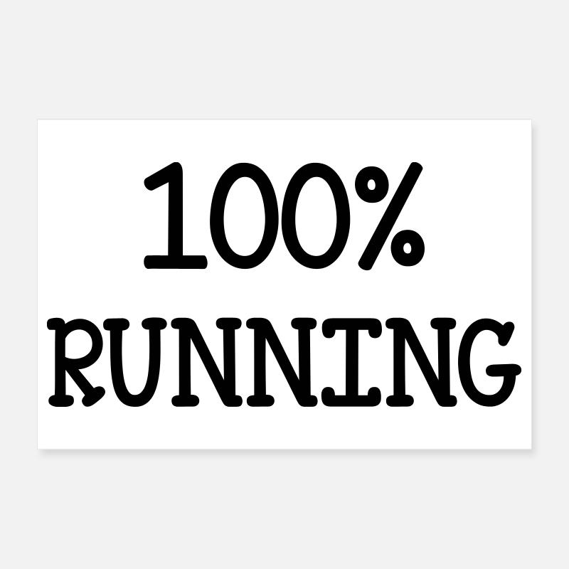 Running / Jogging / Run / Trail / Sport Poster 12" x 8" (30x20 cm)