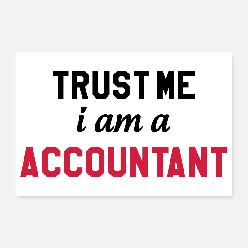 Accountant / Accounting / Comptable / Comptabilité Poster 12" x 8" (30x20 cm)