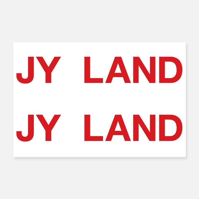 JYLLAND Denmark Denmark Danish flag Poster 12" x 8" (30x20 cm)