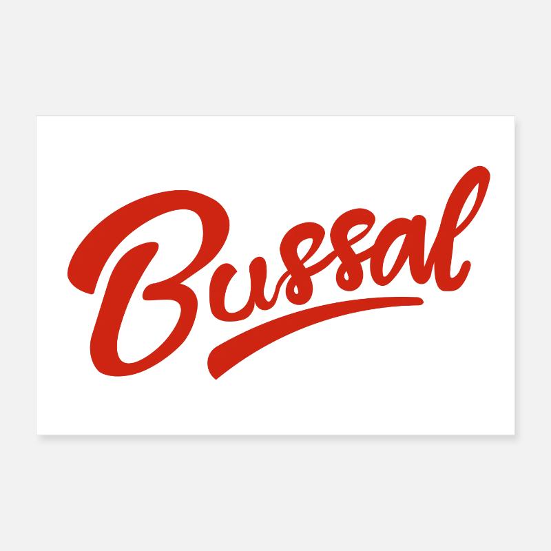 Bussal - Poster 30x20 cm - Weiß
