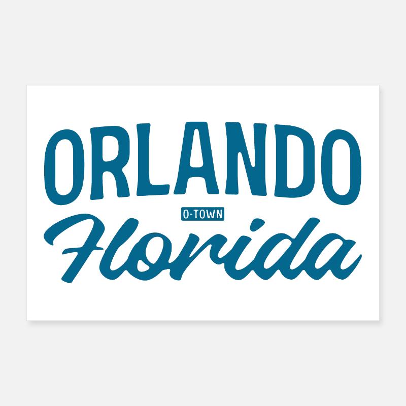 Orlando Florida Script Stil Poster 30x20 cm