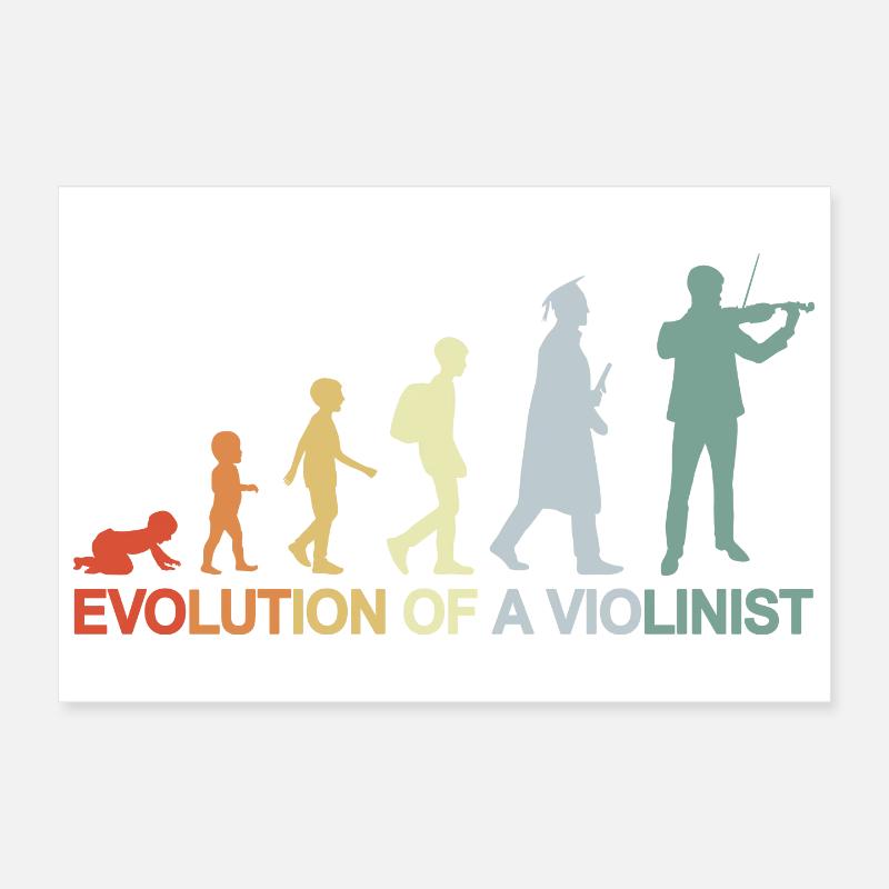 Évolution d’un violoniste Poster 30 x 20 cm