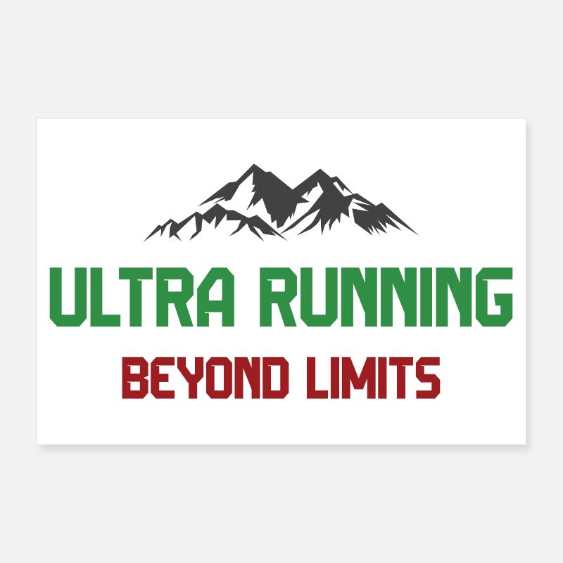 Ultra Running - Beyond Limits Poster 12" x 8" (30x20 cm)