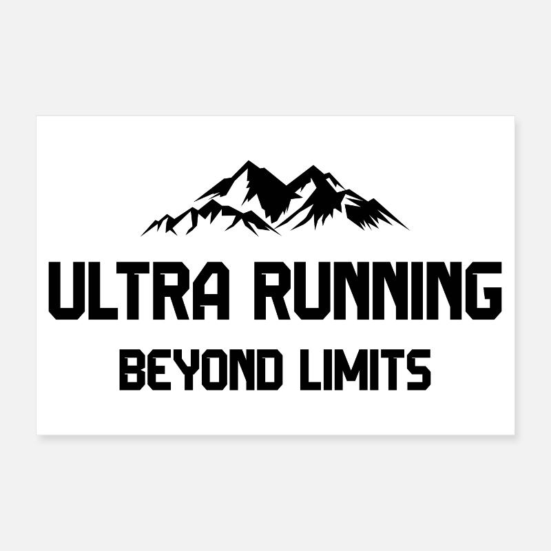 Ultra Running - Beyond Limits Poster 12" x 8" (30x20 cm)