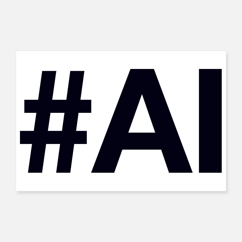 IA Intelligence artificielle Poster 30 x 20 cm