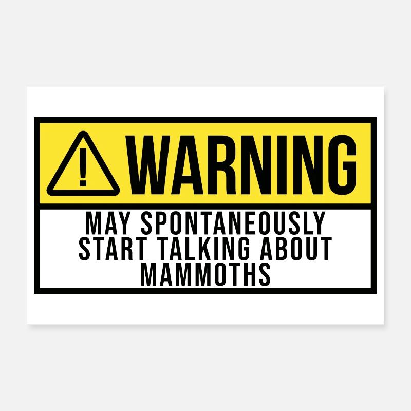 Mammoth Poster 12" x 8" (30x20 cm)