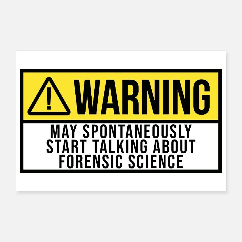 Forensic Science Poster 12" x 8" (30x20 cm)