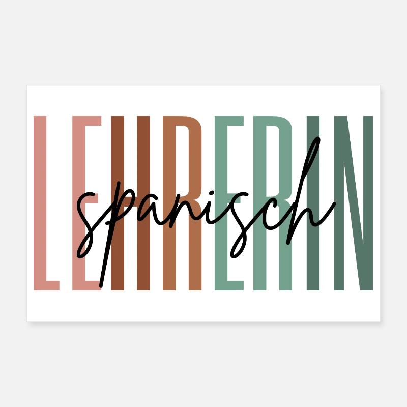 Lehrerin Spanisch Spanischlehrerin Geschenk Poster 30x20 cm