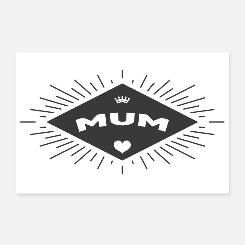 Maman d'Amour - Muttertag Poster 30x20 cm