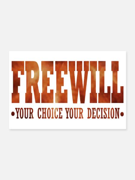 FreeWill - Poster 12" x 8" (30x20 cm) - white - Front
