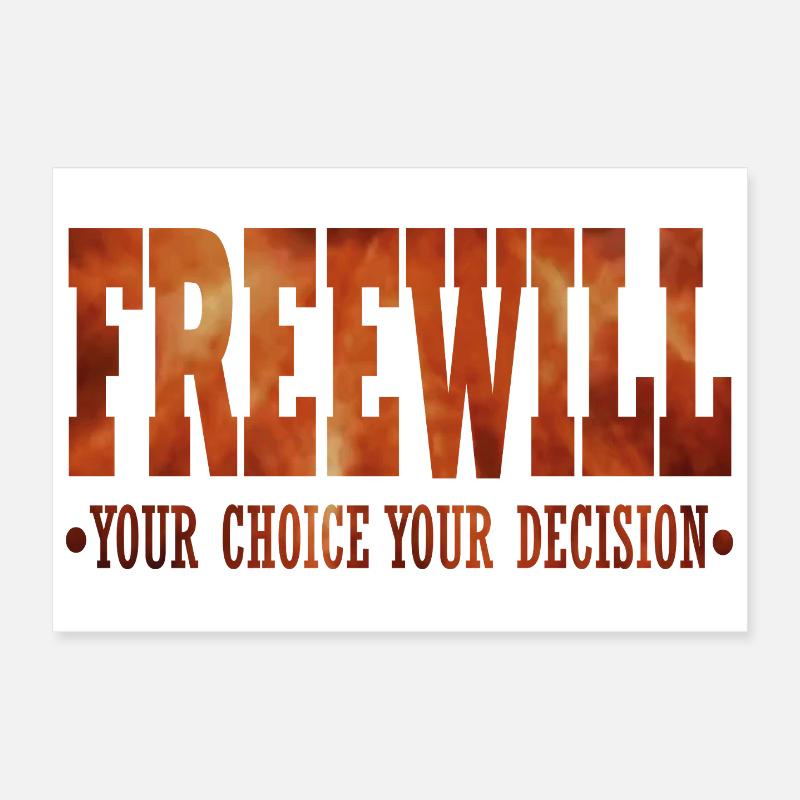 FreeWill Poster 12" x 8" (30x20 cm)